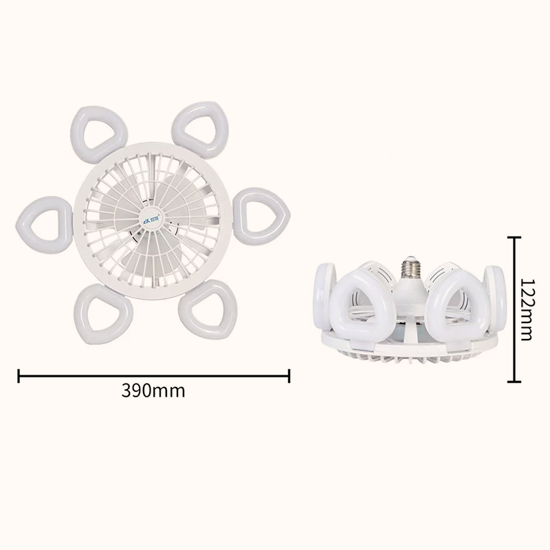 Quiet Ceiling Fan With Powerful Airflow And Light