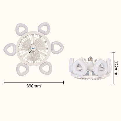 Quiet Ceiling Fan With Powerful Airflow And Light