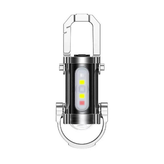 🔦💡 Keychain Flashlight – LED+COB dual light, 7 modes for every need. Ultra-light 29g – clip it on your keys or jacket. Never be caught in the dark again – safe walks, every time! 🚶✅