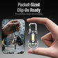 🔦💡 Keychain Flashlight – LED+COB dual light, 7 modes for every need. Ultra-light 29g – clip it on your keys or jacket. Never be caught in the dark again – safe walks, every time! 🚶✅