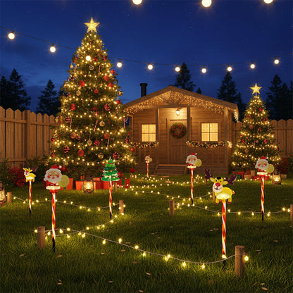 🎄🎁6-Pack Solar Christmas Decorative Lights
