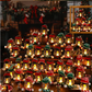Mini Snowman Lantern with Hats and Scarves