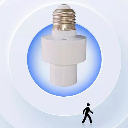 💡 BUY 2 GET 1 FREE! ✨ E27 Motion Sensor Light Socket - Auto On/Off with 180° Detection & 15s-10min Adjustable Delay for Energy Saving 🏠🔋