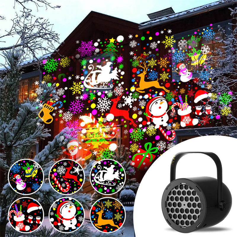 🔥Best Christmas Gift-🎅16-Pattern USB Christmas Projector Light✨