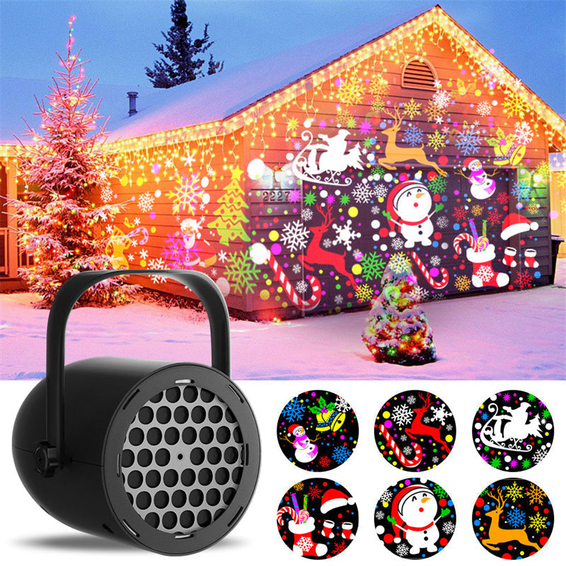 🔥Best Christmas Gift-🎅16-Pattern USB Christmas Projector Light✨