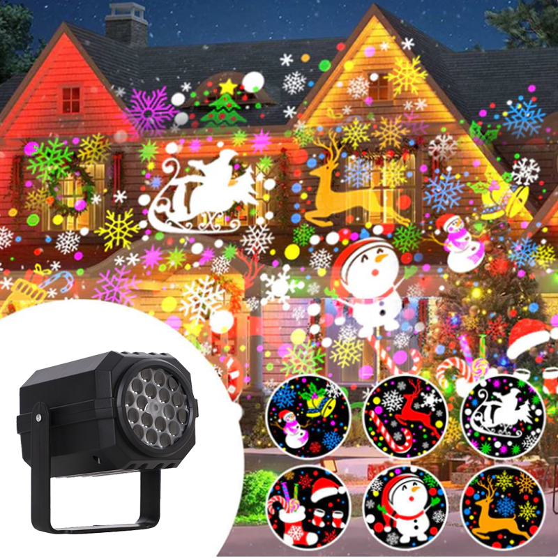 🔥Black Friday Sale 🎁Rotating LED Christmas Pattern Projector Light