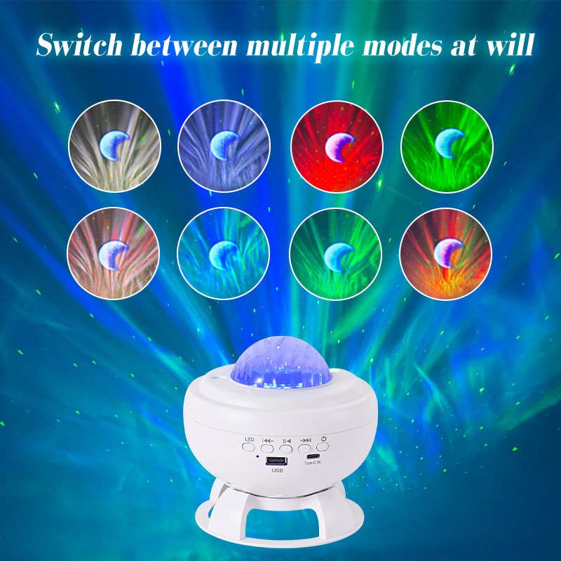 Bluetooth Speaker with Starry Sky Projection Lamp