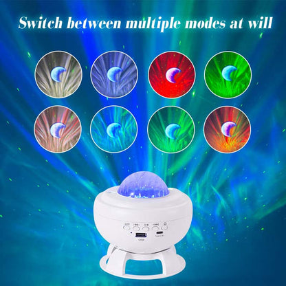 Bluetooth Speaker with Starry Sky Projection Lamp