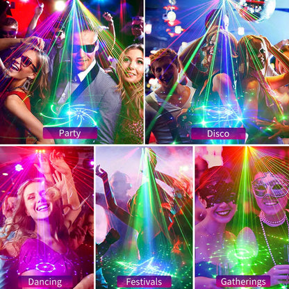 🔥Rechargeable & Portable RGB Laser Party Light