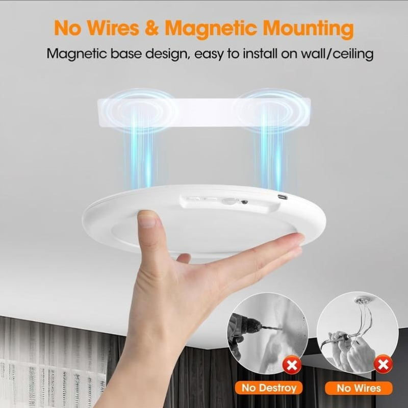 💡Magnetic Motion Sensor Ceiling Light with Remote✨