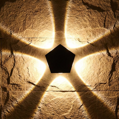 Modern LED Wall Sconce with Geometric Light Effect