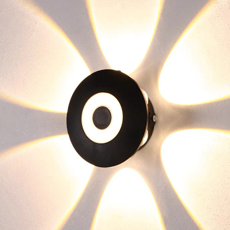 Modern LED Wall Sconce with Geometric Light Effect