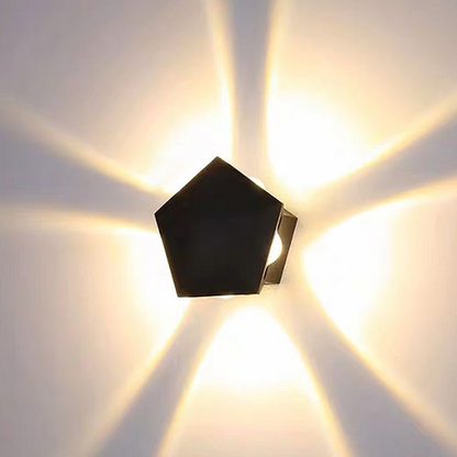 Modern LED Wall Sconce with Geometric Light Effect