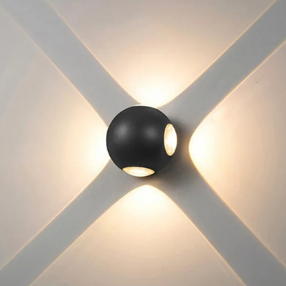Modern LED Wall Sconce with Geometric Light Effect