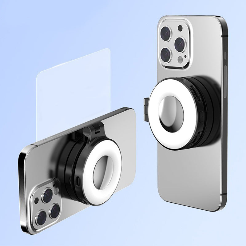3-in-1 Magnetic Phone Light With Built-in Mirror