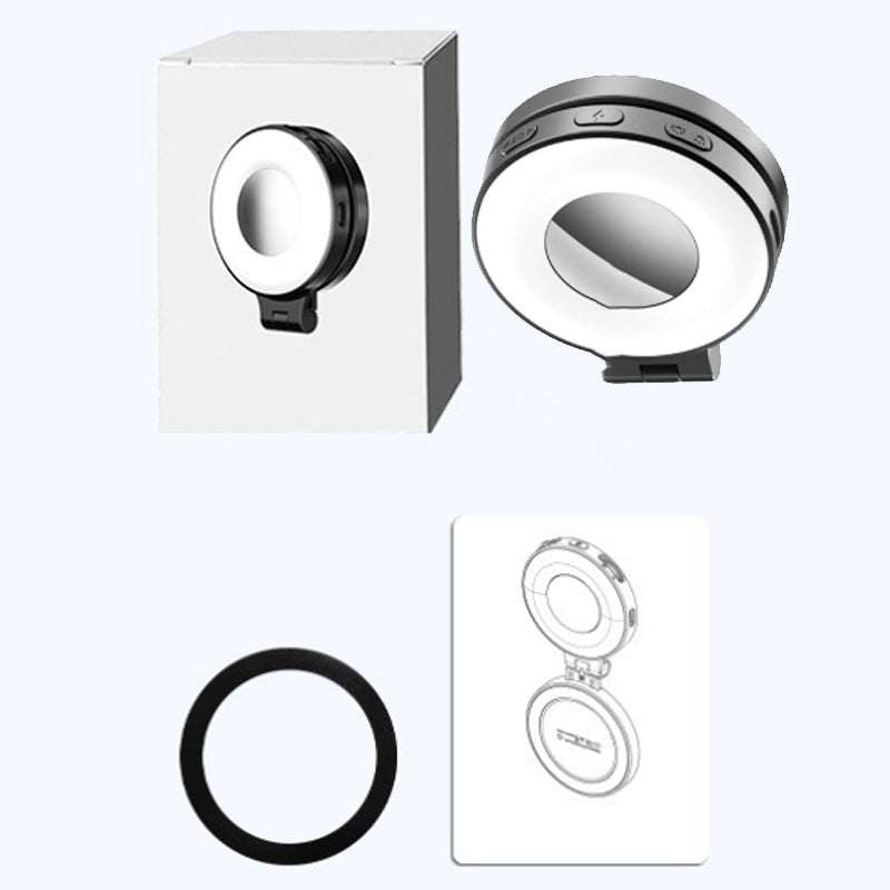 3-in-1 Magnetic Phone Light With Built-in Mirror