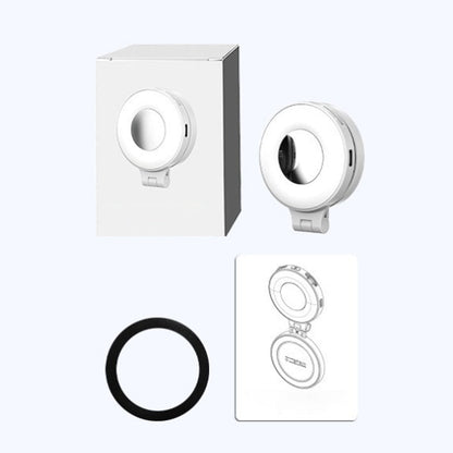 3-in-1 Magnetic Phone Light With Built-in Mirror