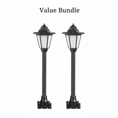 Vintage Solar-Powered Hexagonal Garden Lights