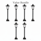 Vintage Solar-Powered Hexagonal Garden Lights