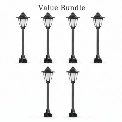 Vintage Solar-Powered Hexagonal Garden Lights