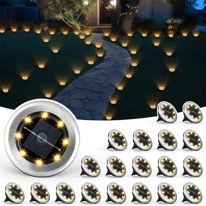 Outdoor Waterproof Solar Ground Light - 2 Pack/Set🏡💡