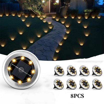 Outdoor Waterproof Solar Ground Light - 2 Pack/Set🏡💡