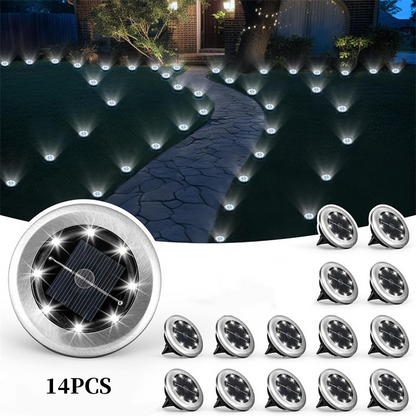 Outdoor Waterproof Solar Ground Light - 2 Pack/Set🏡💡