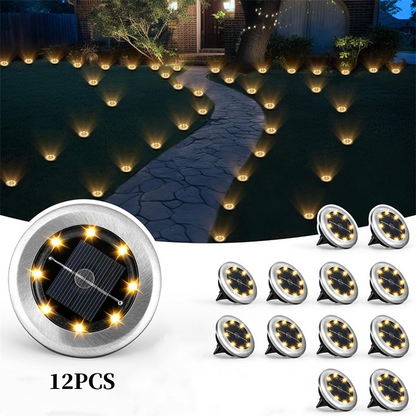 Outdoor Waterproof Solar Ground Light - 2 Pack/Set🏡💡