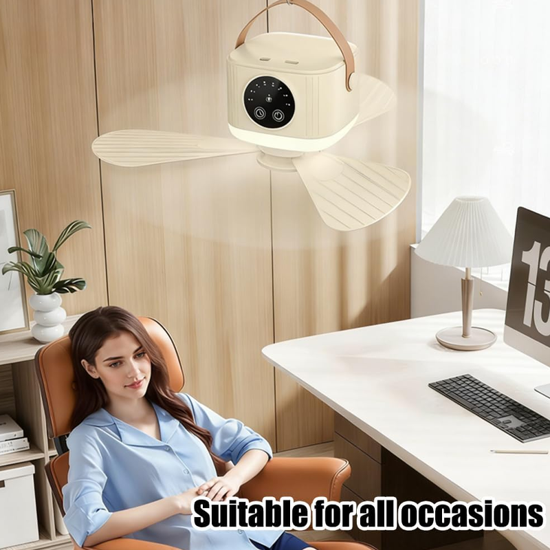 Portable Ceiling Fan with Remote Control