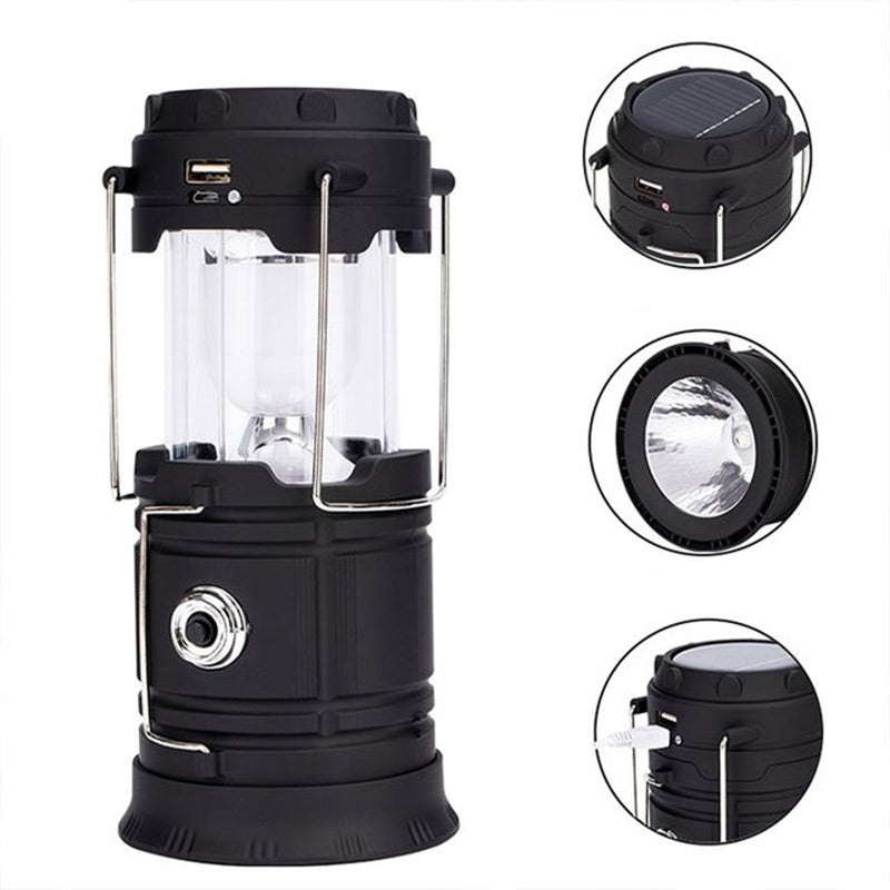 Solar Powered Retractable Camping Light