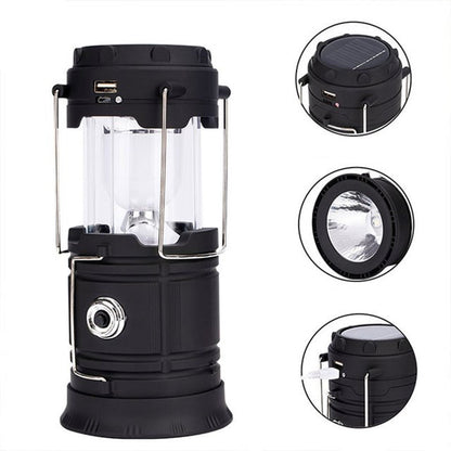 Solar Powered Retractable Camping Light