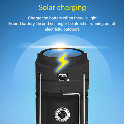Solar Powered Retractable Camping Light