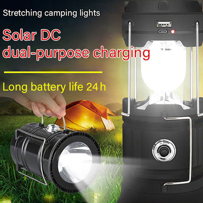 Solar Powered Retractable Camping Light