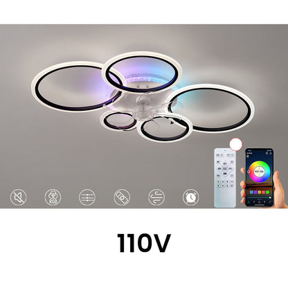 RGB Ceiling Fan with Lights & Remote