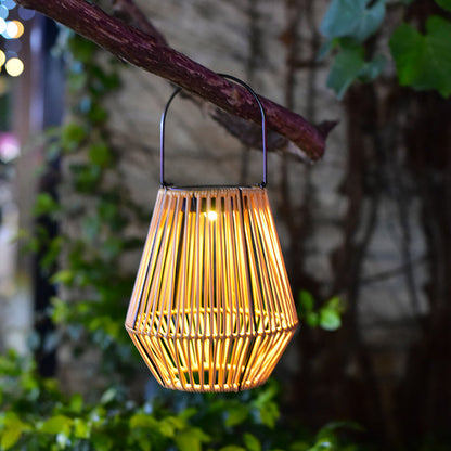Solar Powered Rattan Lantern Light🏮