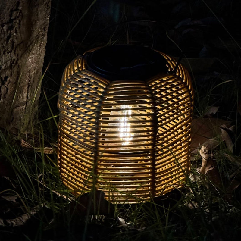 Solar Powered Rattan Lantern Light🏮