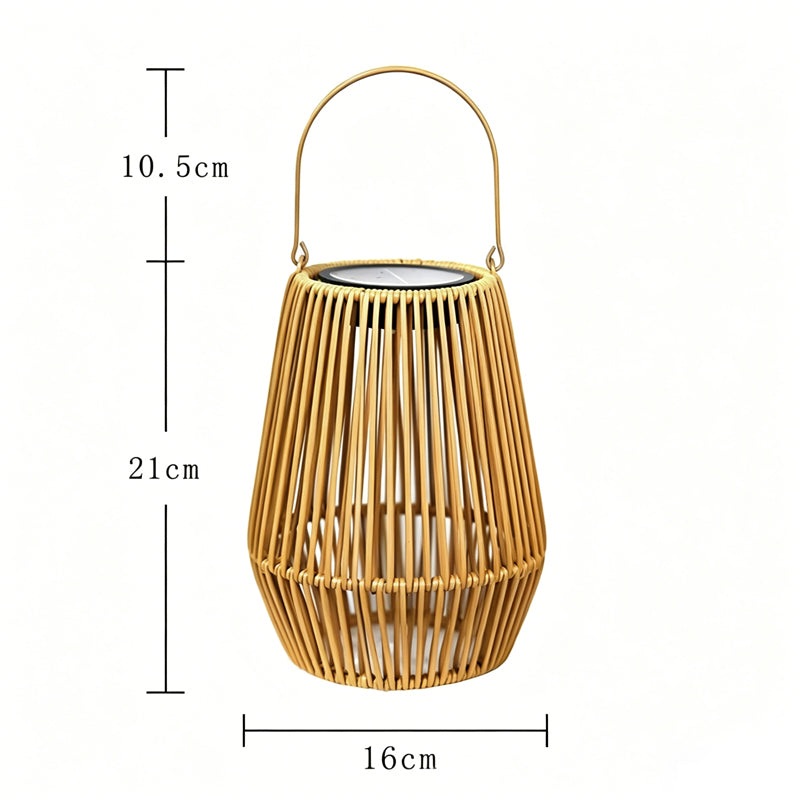 Solar Powered Rattan Lantern Light🏮