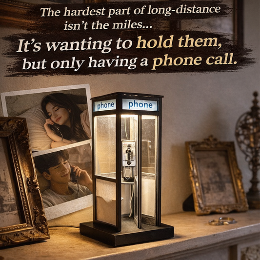 Retro Telephone Booth LED Night Lamp