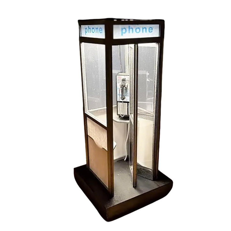 Retro Telephone Booth LED Night Lamp