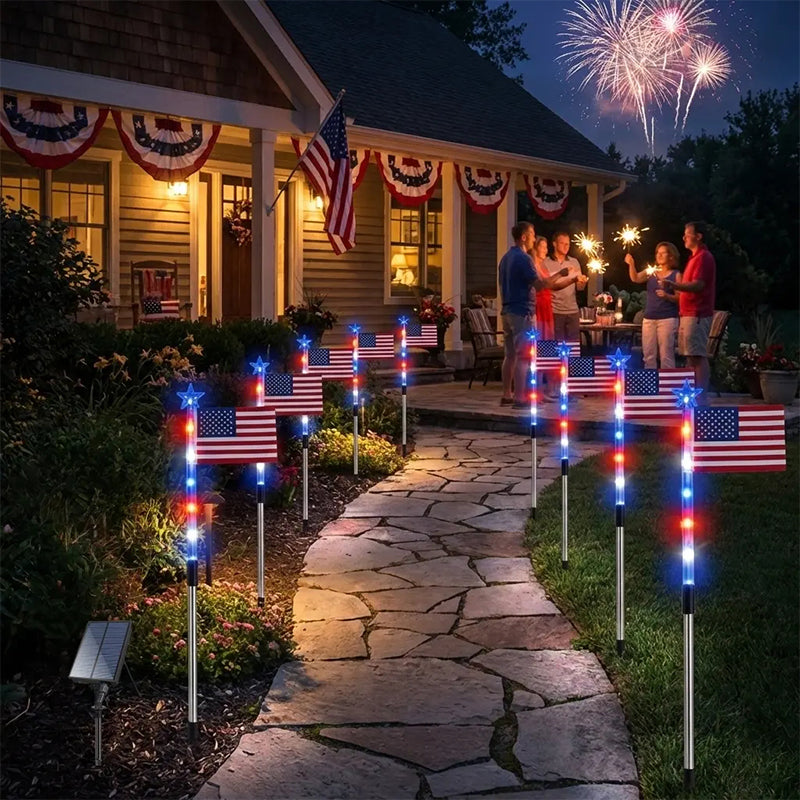 ✨Outdoor Solar Flag Stake Lights