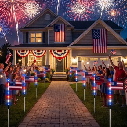 ✨Outdoor Solar Flag Stake Lights