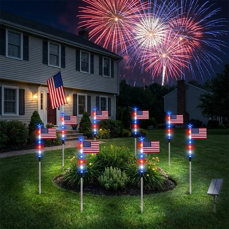 ✨Outdoor Solar Flag Stake Lights
