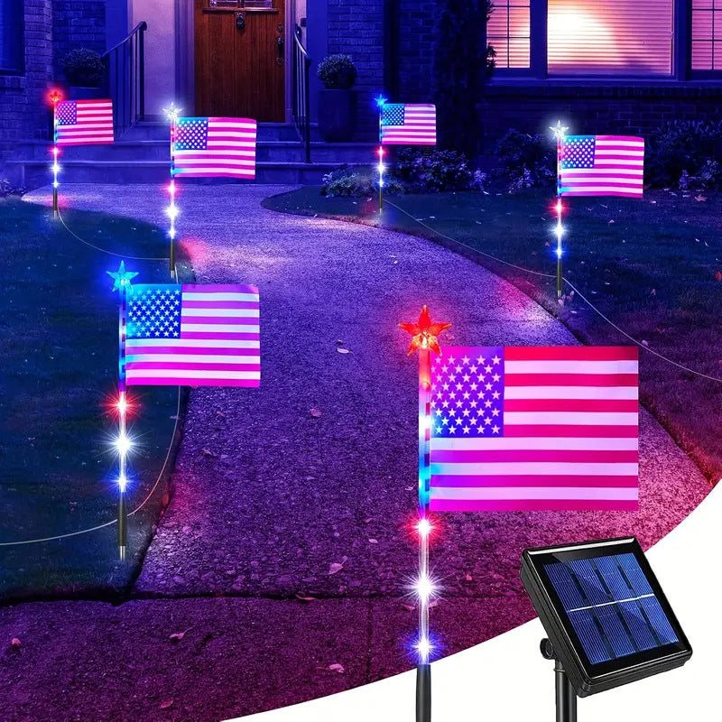 ✨Outdoor Solar Flag Stake Lights