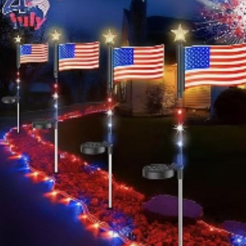 ✨Outdoor Solar Flag Stake Lights