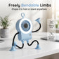 Flexible Robot Desk Fan with LED Light