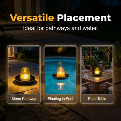 Solar Floating Pool Candle Light