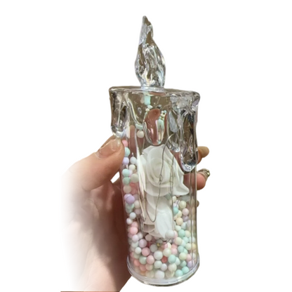 LED Rose Flower Light Candle
