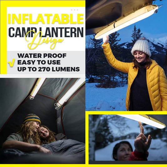 🏕️💨 Inflatable Go-Anywhere Camp Lantern – Collapsible, Lightweight, USB Rechargeable, Water Resistant. Perfect for Camping, Hiking, or Emergency Kits! 🔦✨🌲