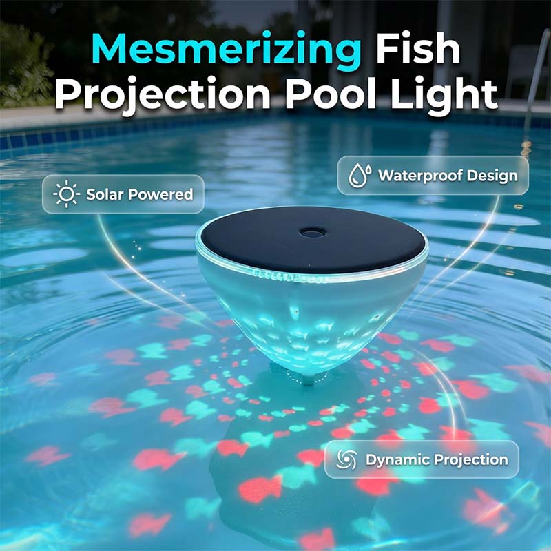🌊🌞Solar Floating Pool Light with Fish Projection