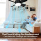 🔥2-IN-1 PORTABLE CEILING FAN & LIGHT with Remote Control